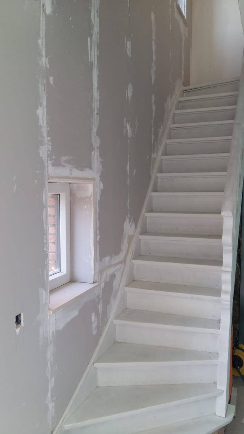 Gyprocwerken traphal