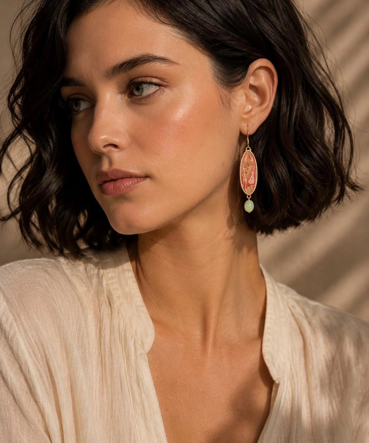 Sample Golden Serene Earrings image 1