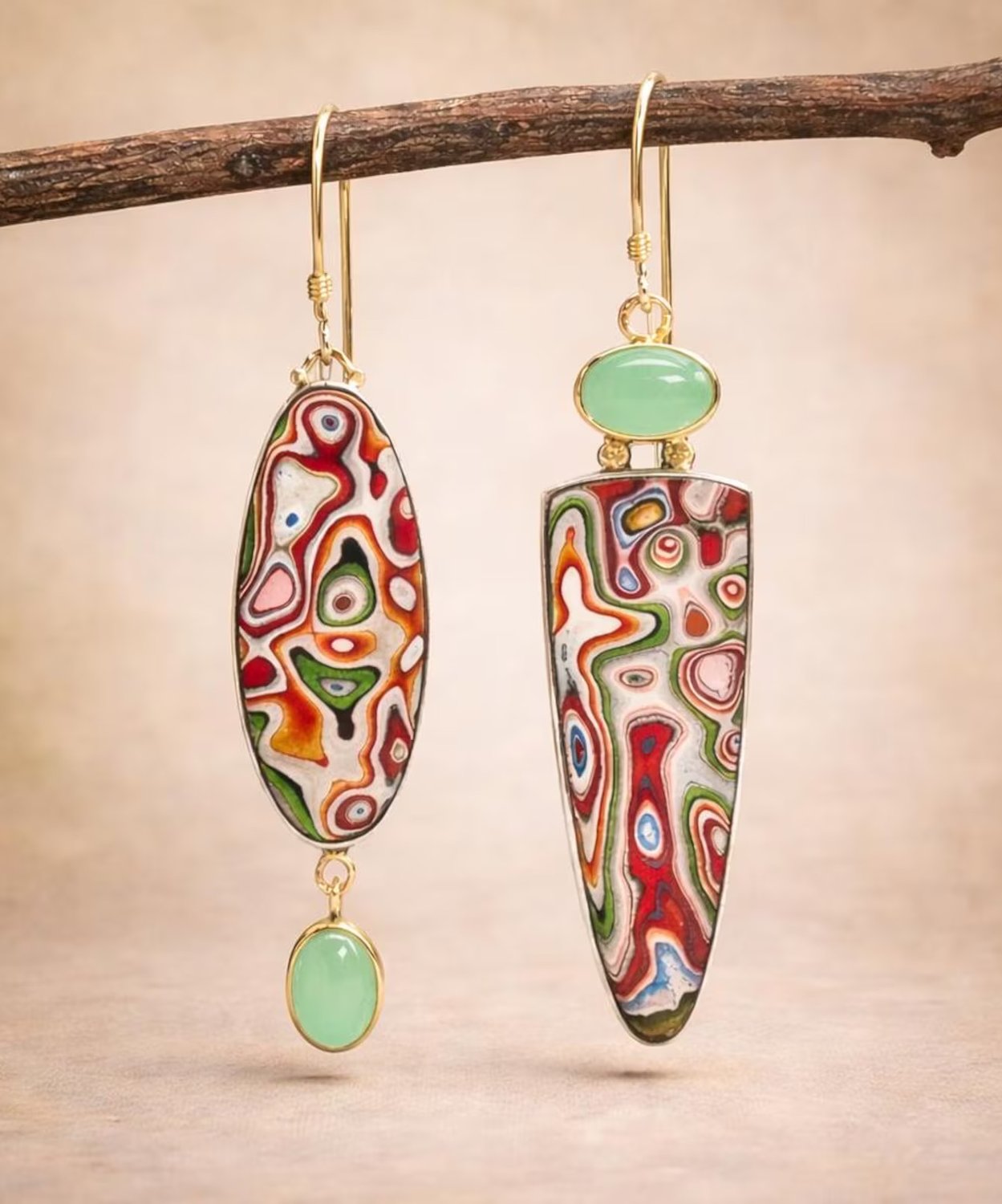 Sample Golden Serene Earrings image 3