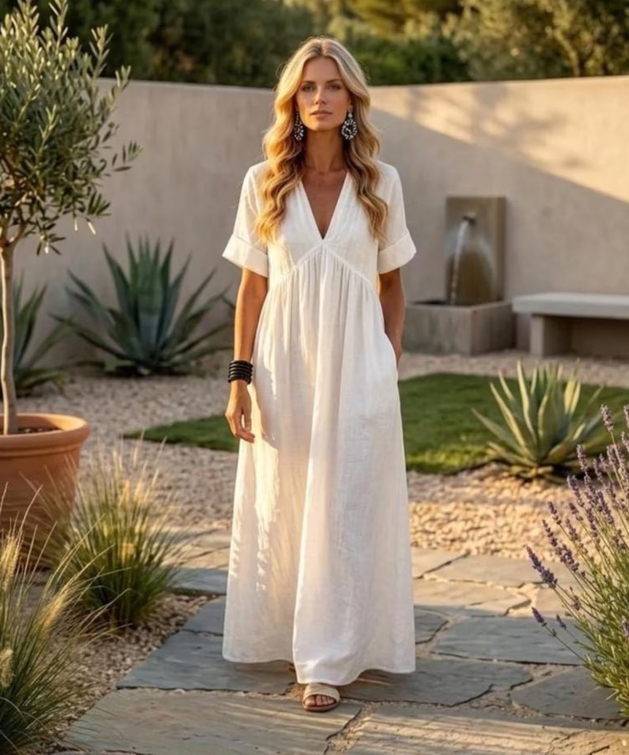 Sample Greek Goddess White Dress image 1