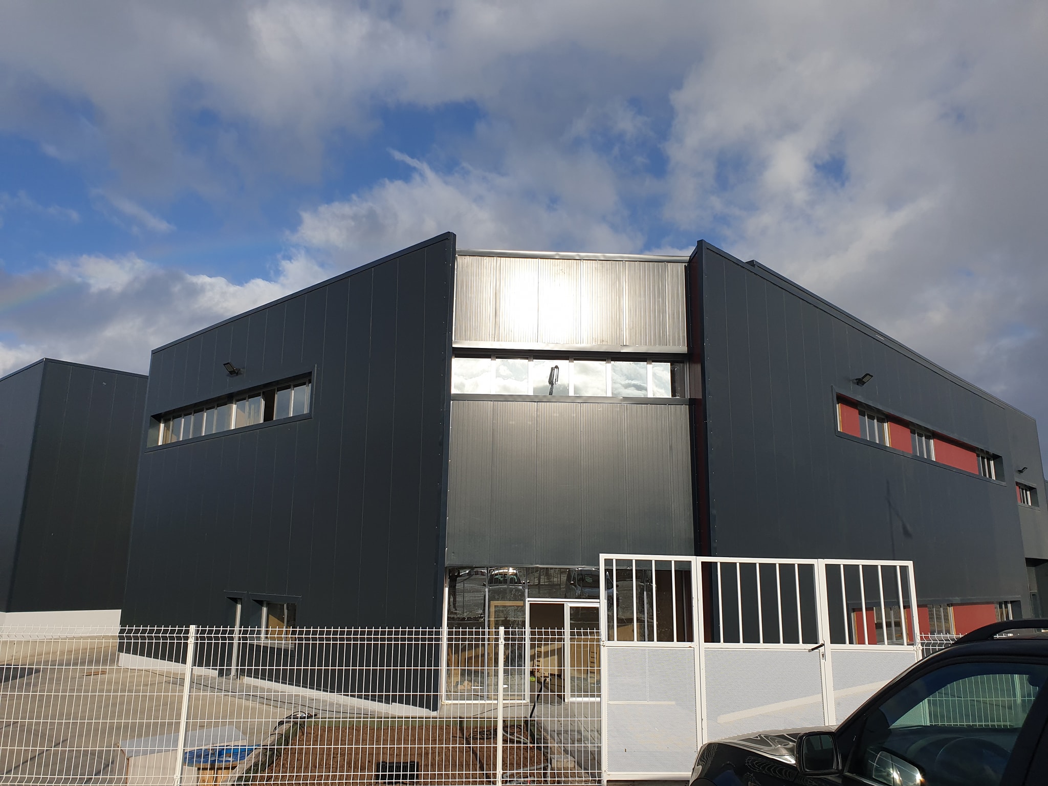 Salle industrielle - projet en acier