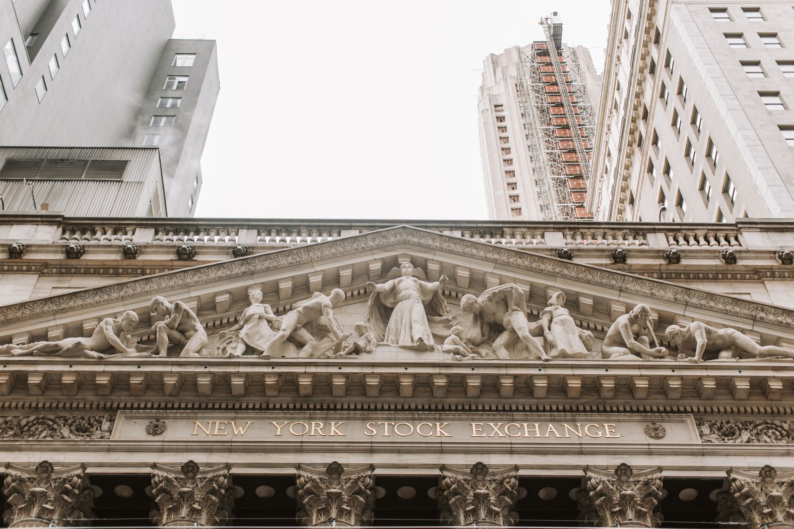 Fachada de la Bolsa de Nueva York