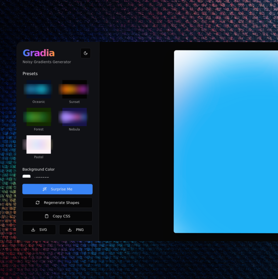 Gradia preview