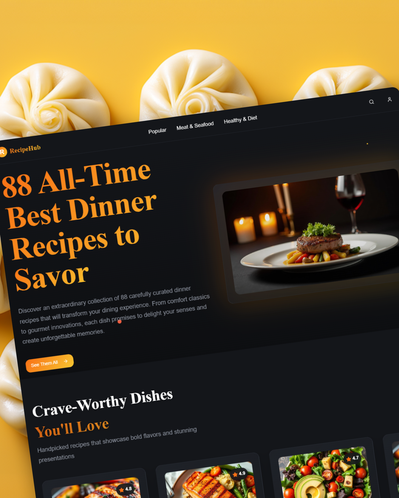 RecipeHub preview