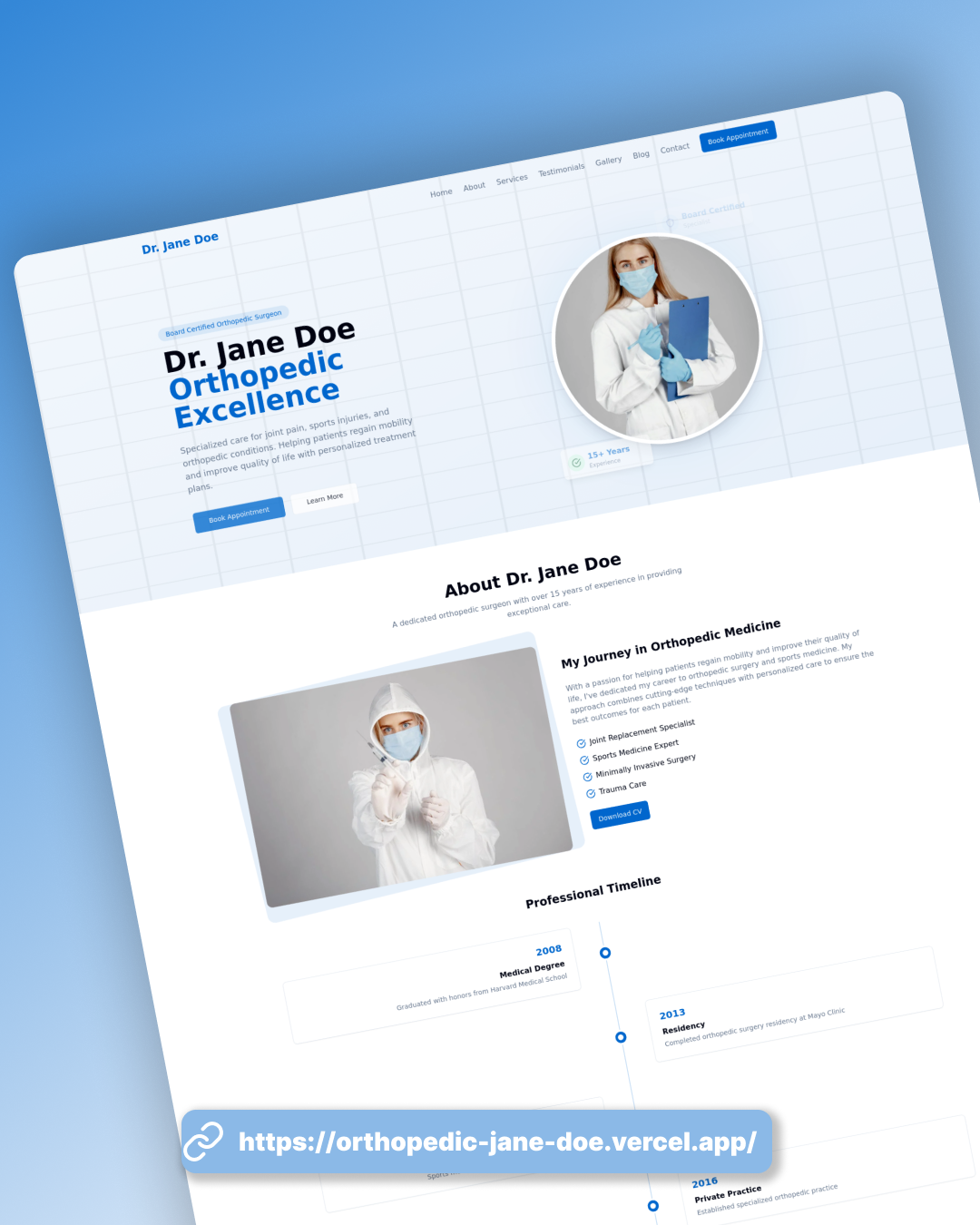 Dr. Jane Doe Portal preview