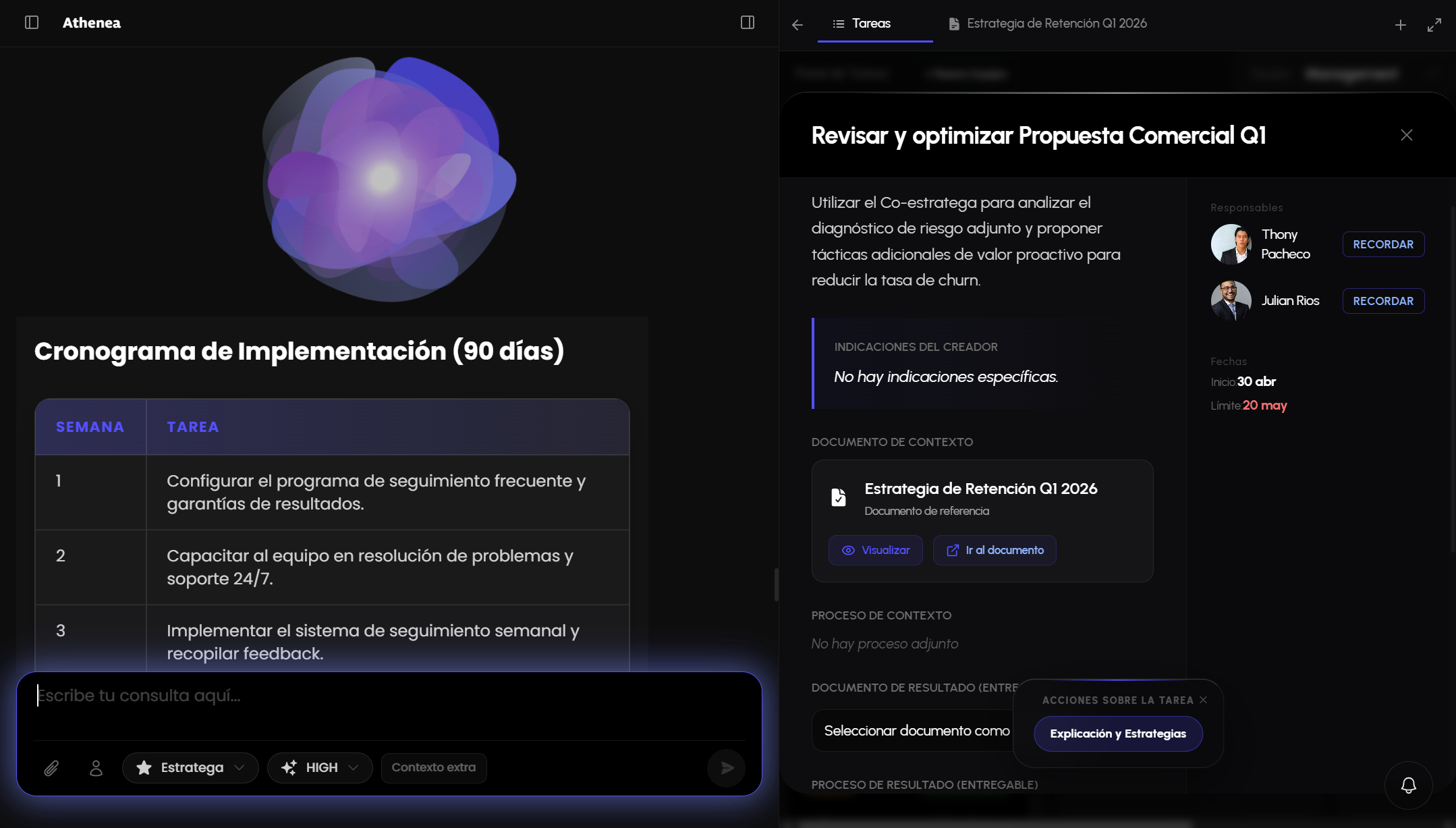 Athenea AI Intervention