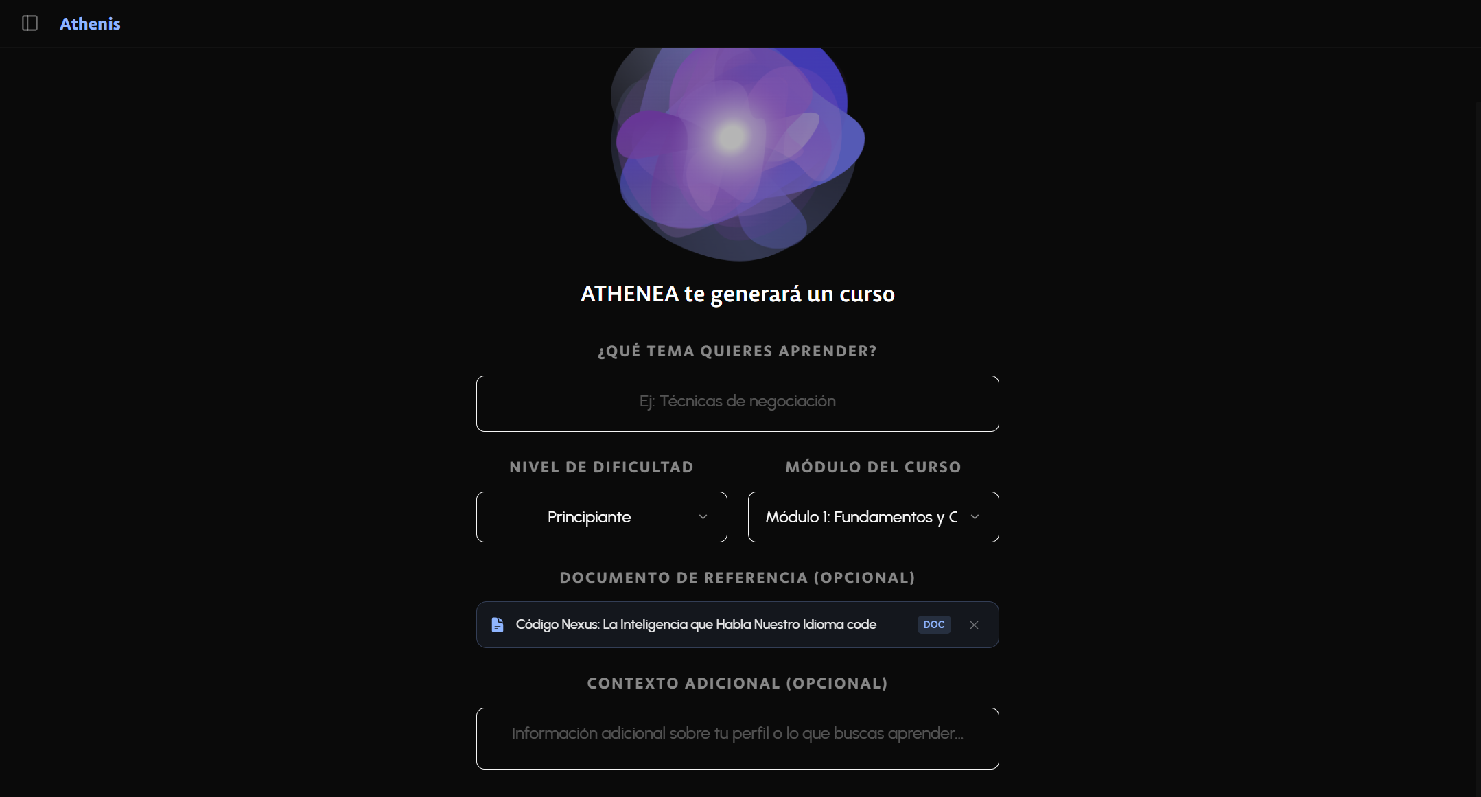 Documento adjuntado desde Athenis Docs en el Creador de Cursos para personalizar el contenido generado