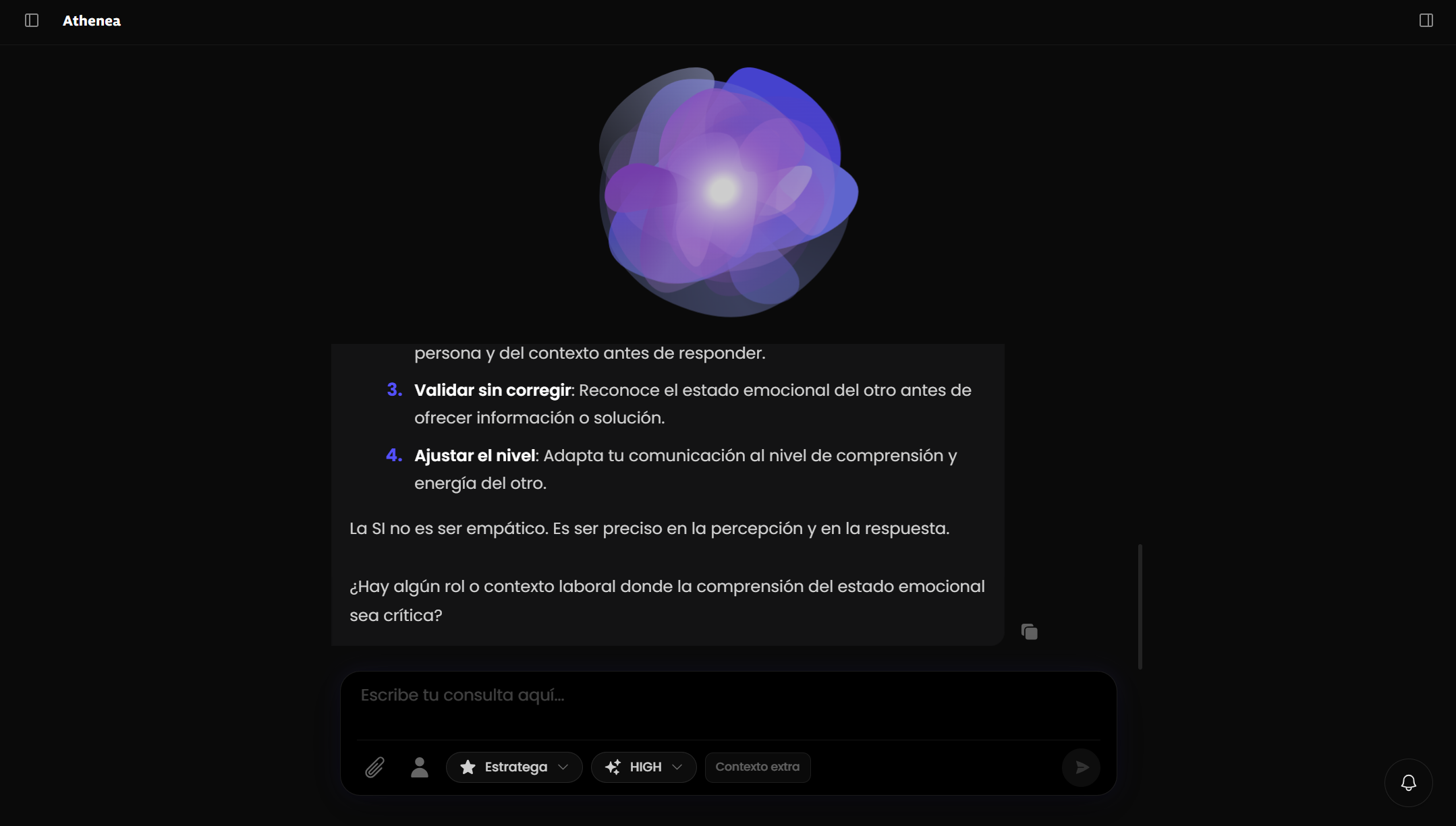 ATHENEA 3: Análisis de inteligencia social corporativa con razonamiento profundo del modelo de IA estratégico