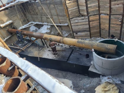 Работы на коллекторе по улице Павла Морозова в Хабаровске продолжаются