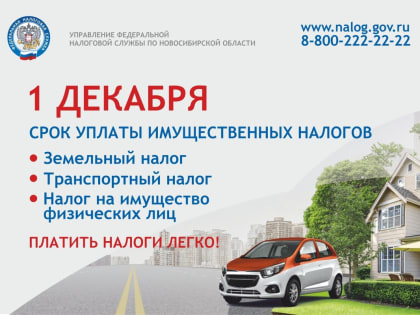 Началась рассылка налоговых уведомлений по имущественным налогам