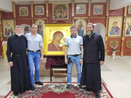 Участник СВО преподнес икону в дар строящемуся храму в Хабаровском крае