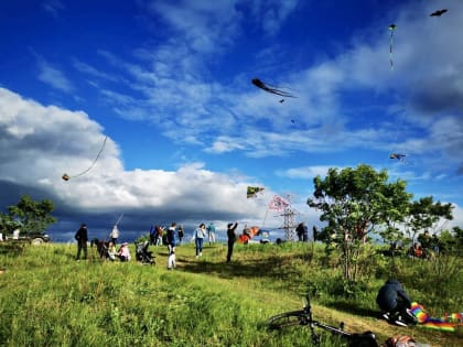 Фестиваль воздушных змеев прошел в Хабаровске