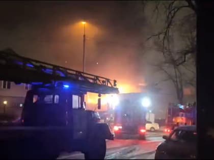 Пожар в административном здании ж/д вокзала Хабаровск 1