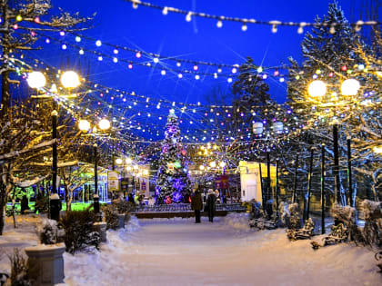 Новогодние парки будут радовать хабаровчан  до 15 февраля