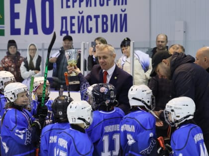 Третье место заняла биробиджанская "Армата" на Кубке Федерации хоккея ЕАО среди детей