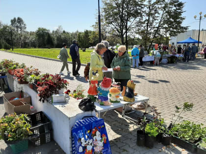 На площади перед Драмтеатром проходит Ярмарка осенних открытий