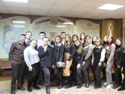 В Арбитражном суде Хабаровского края проведена экскурсия для студентов 1 курса Дальневосточного филиала Российского государственного университета правосудия