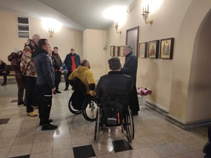 Экскурсия для спортсменов прошла в храме преподобного Серафима Саровского