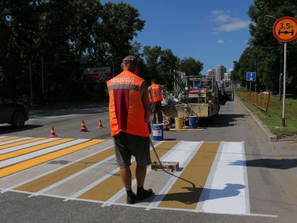 Мэр Хабаровска поручил нанести разметку у школ до 1 сентября