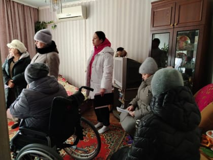 14 февраля был осуществлён рабочий выезд комиссии по обследованию жилых помещений инвалидов и общего имущества в многоквартирных домах