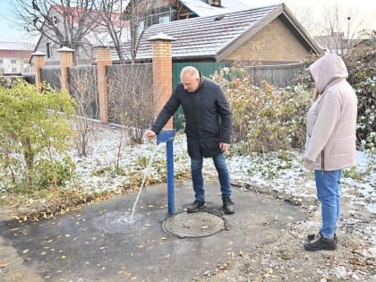 Водоразборную колонку установили в Железнодорожном районе Хабаровска