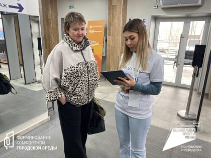 Волонтёры помогают в онлайн-голосовании