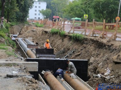 Около 7 км теплосетей отремонтируют в Хабаровске в этом году