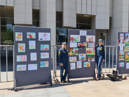 На центральной площади Комсомольска-на-Амуре сотрудники Госпожнадзора провели интерактивное мероприятие для детей