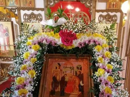 АРХИПАСТЫРЬ ВОЗГЛАВИЛ ПРЕСТОЛЬНОЕ ТОРЖЕСТВО СРЕТЕНСКОГО ХРАМА С. БИЧЕВАЯ