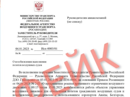 Росавиация официально ответила насчет обещанного открытия аэропортов на юге РФ