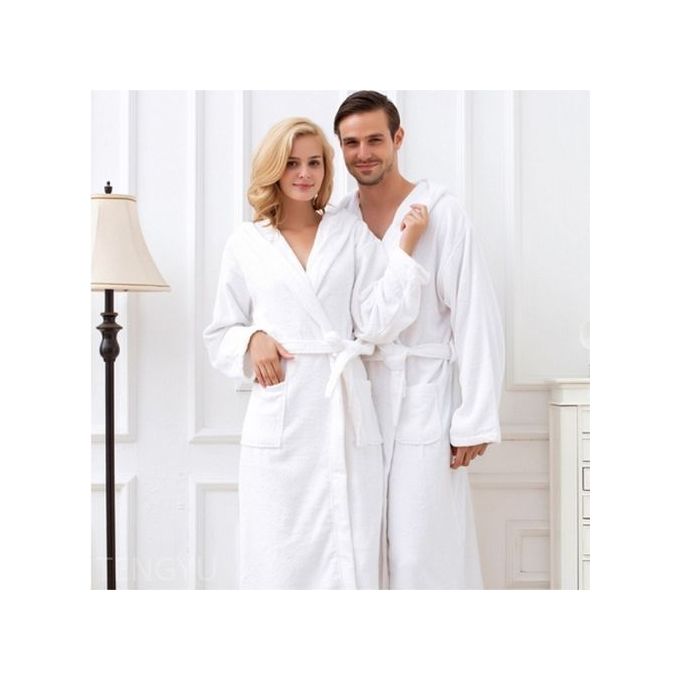 Couples Bathrobe - White