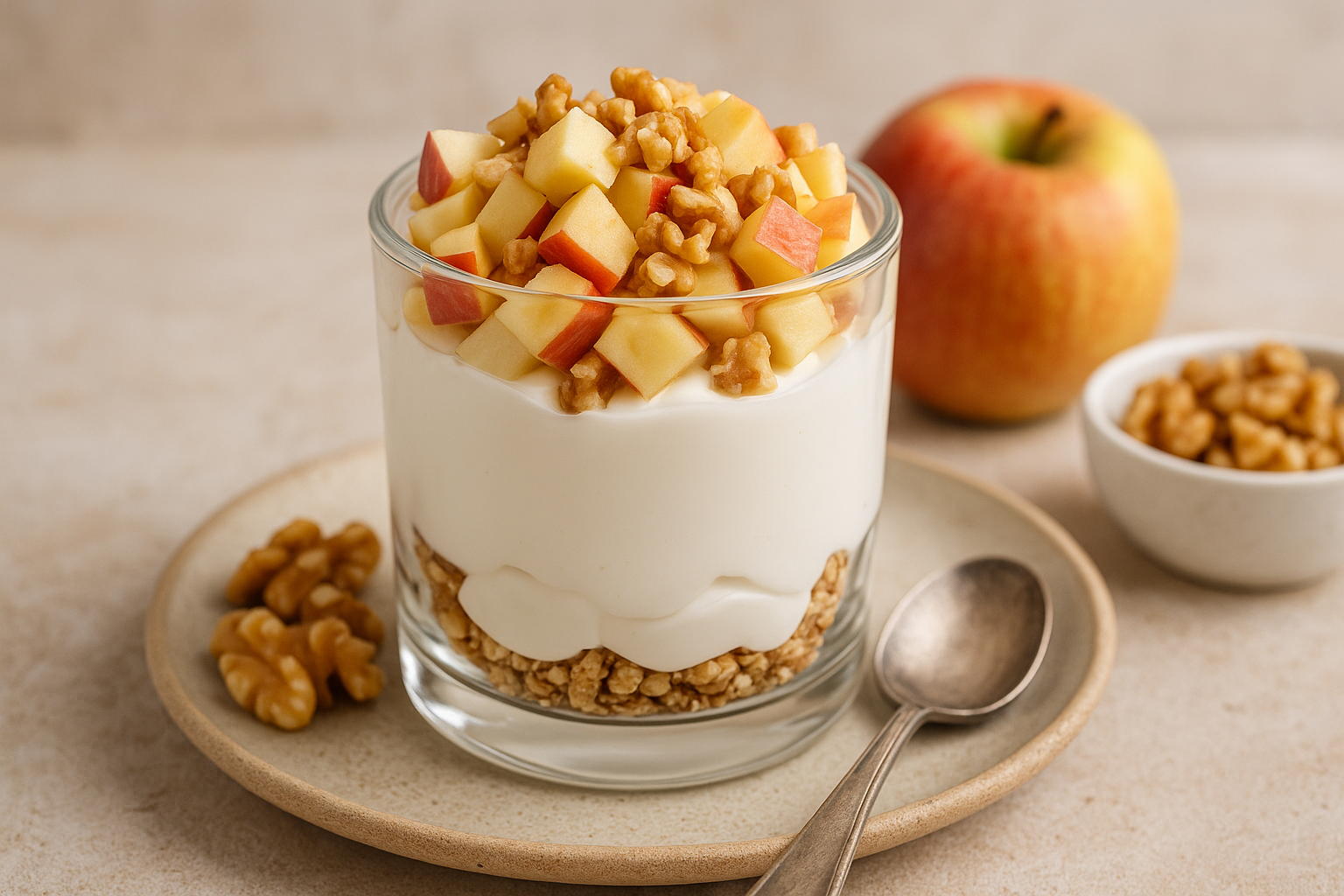 APPLE AND WALNUT YOGURT PARFAIT