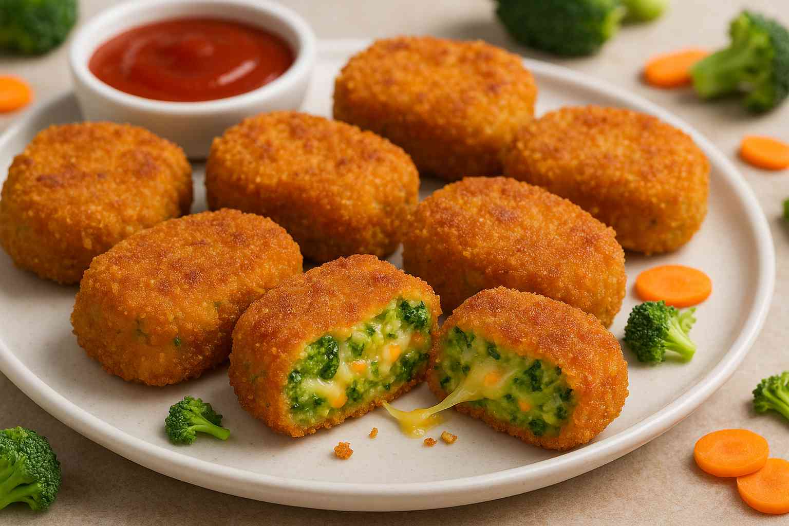 CHEESY VEGETABLE NUGGETS
