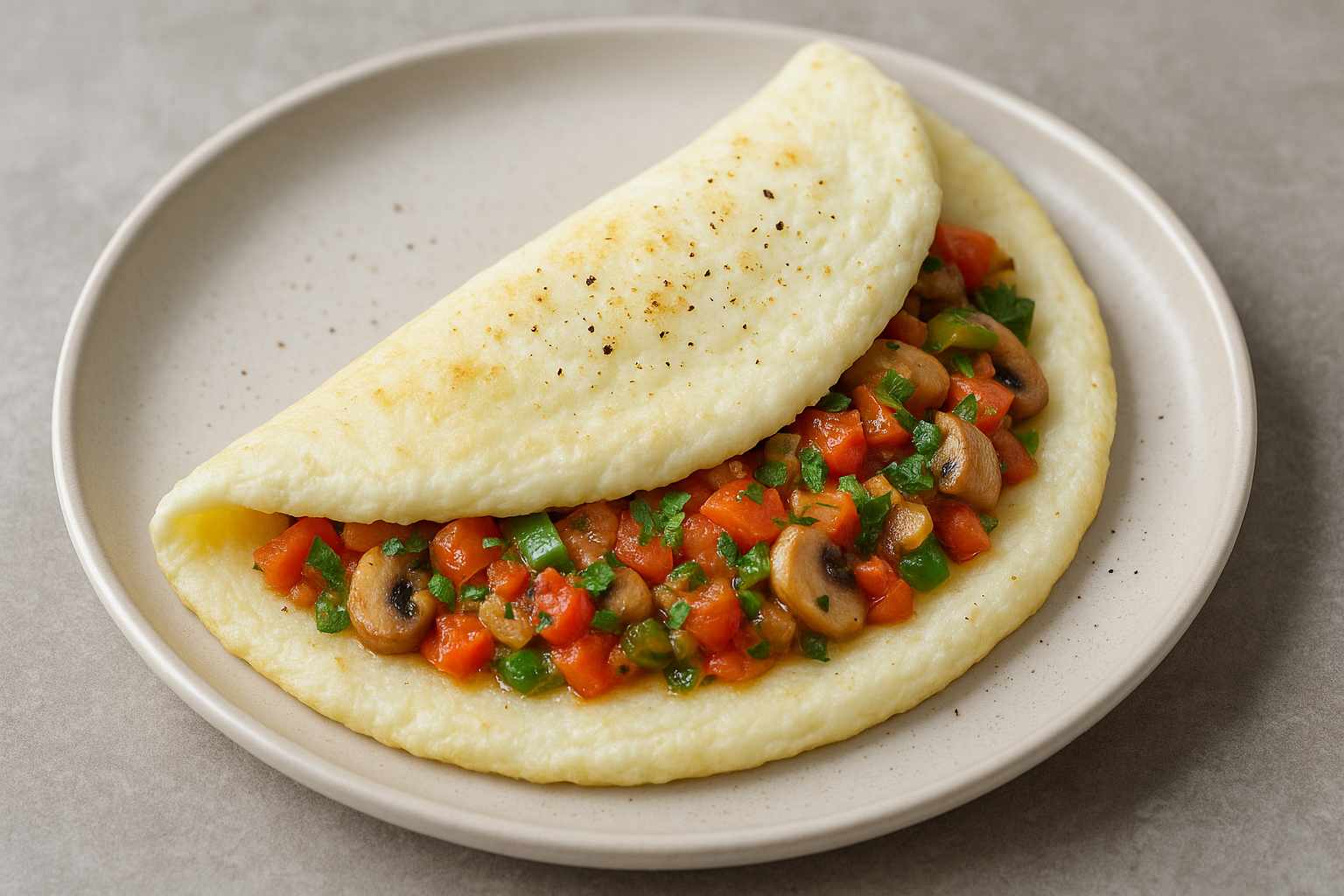 FLUFFY EGG WHITE MASALA OMELETTE