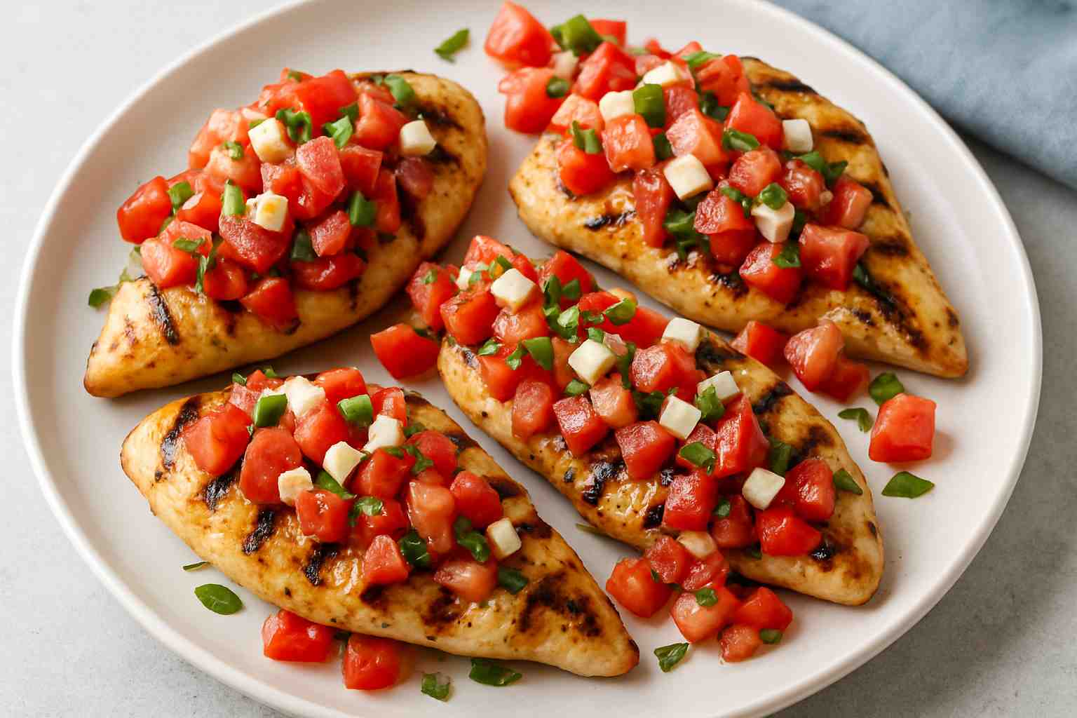 GRILLED CHICKEN BRUSCHETTA