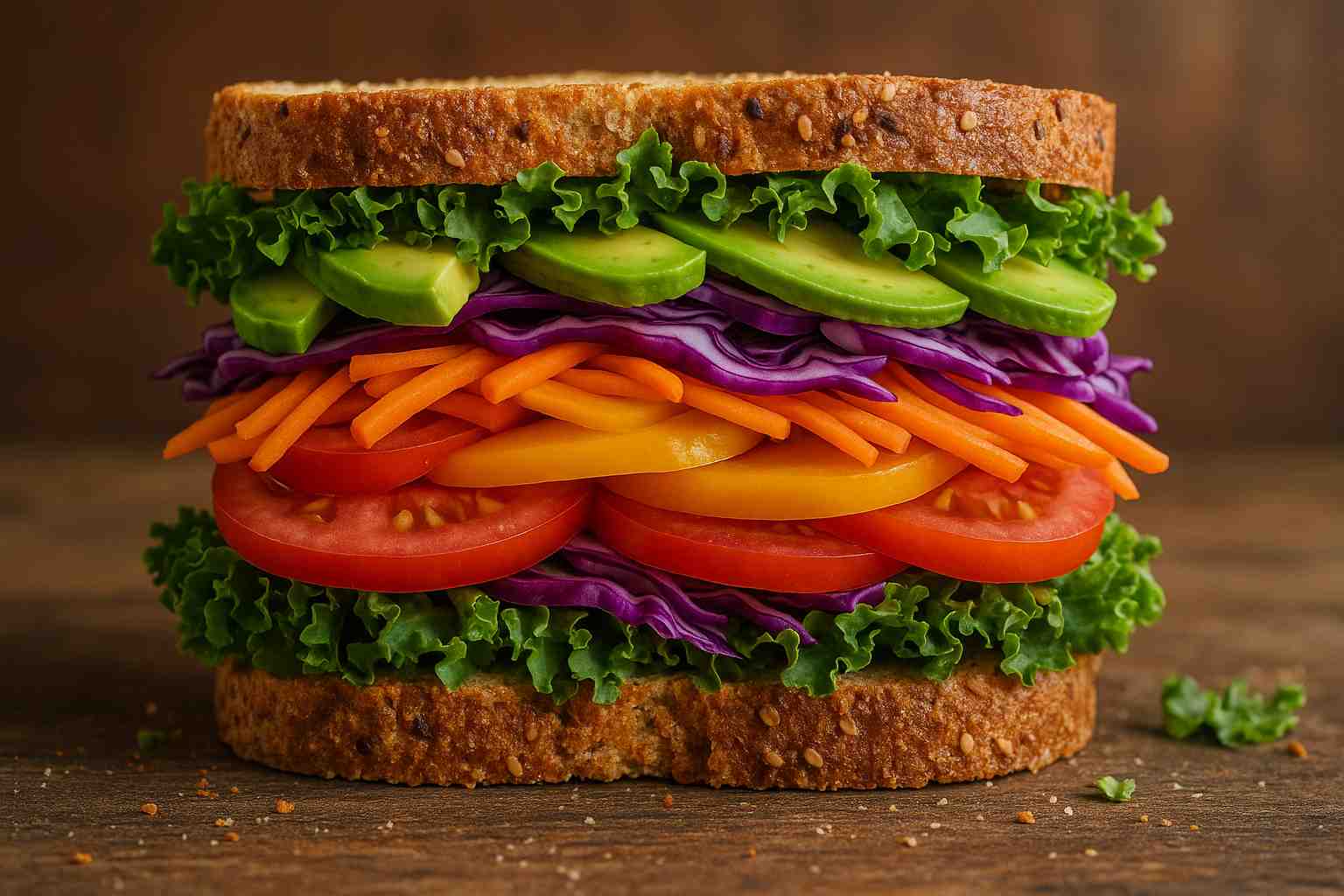 CRUNCHY COLORFUL SANDWICH