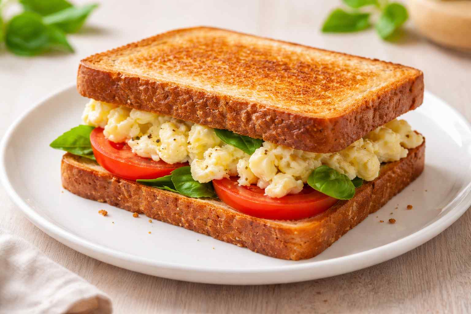 SCRAMBLED EGG SANDWICH