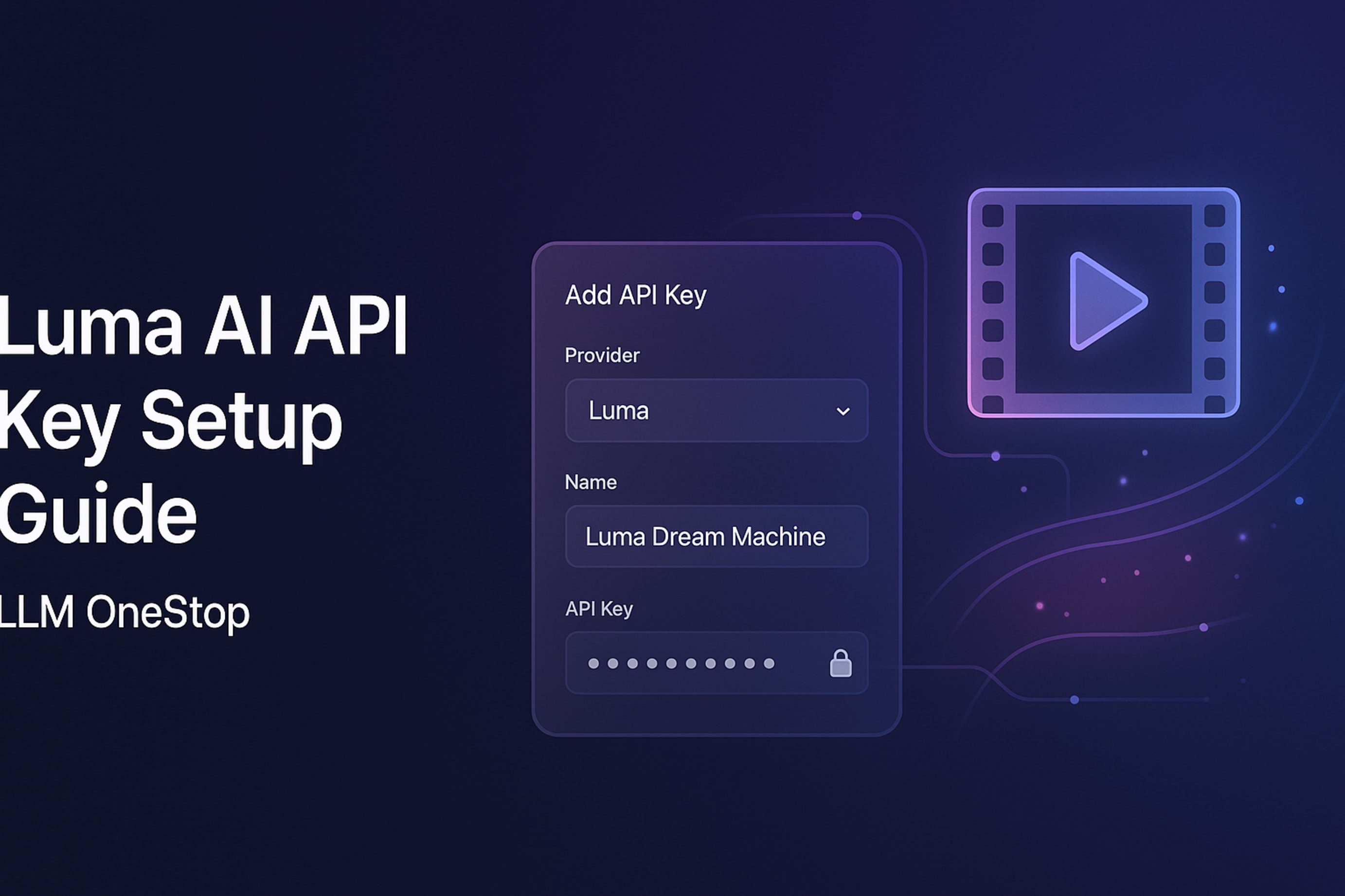 Luma AI API key settings