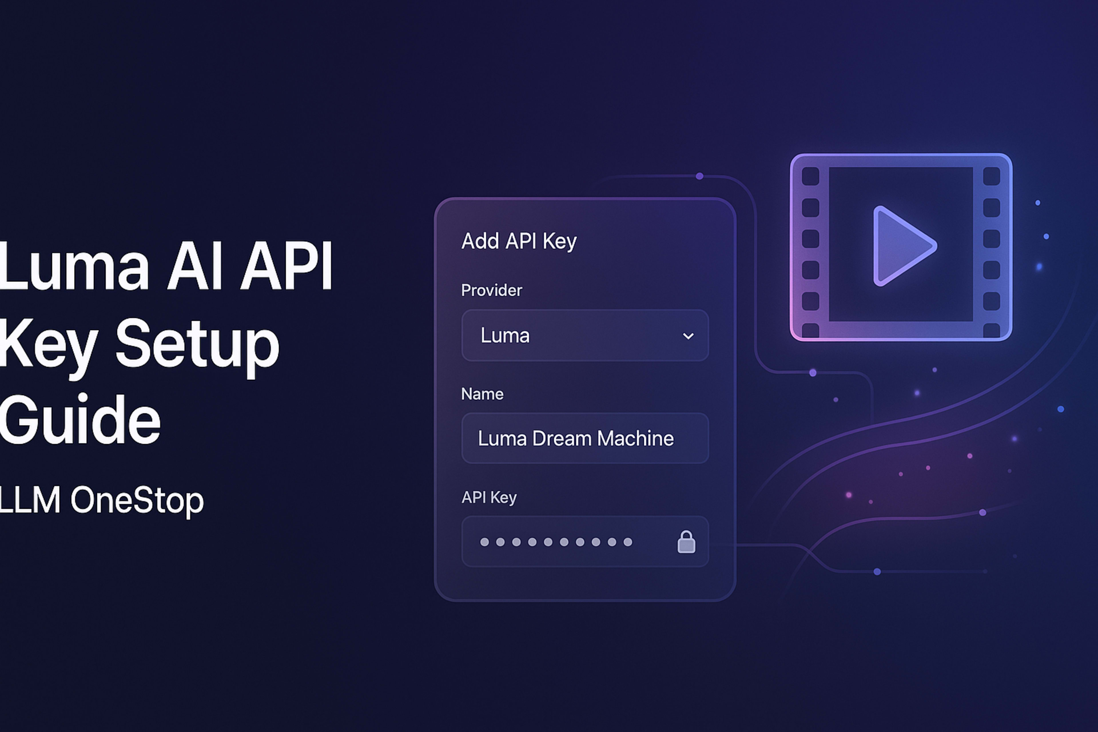 Luma AI API key settings