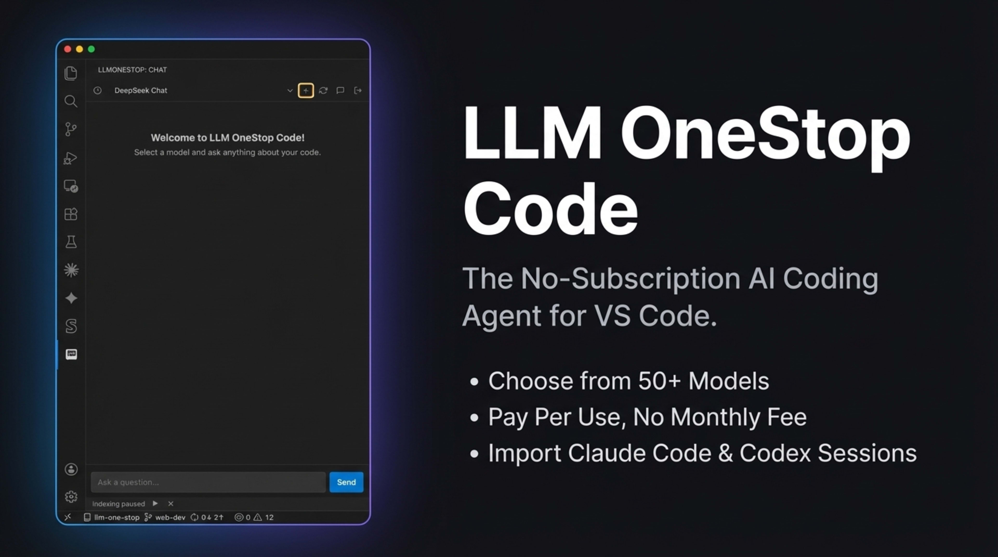 LLMPlace Code: The No-Subscription AI Coding Agent for VS Code | LLMPlace