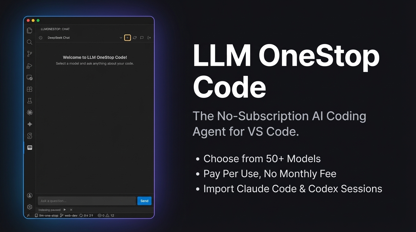 LLMPlace Code: The No-Subscription AI Coding Agent for VS Code | LLMPlace