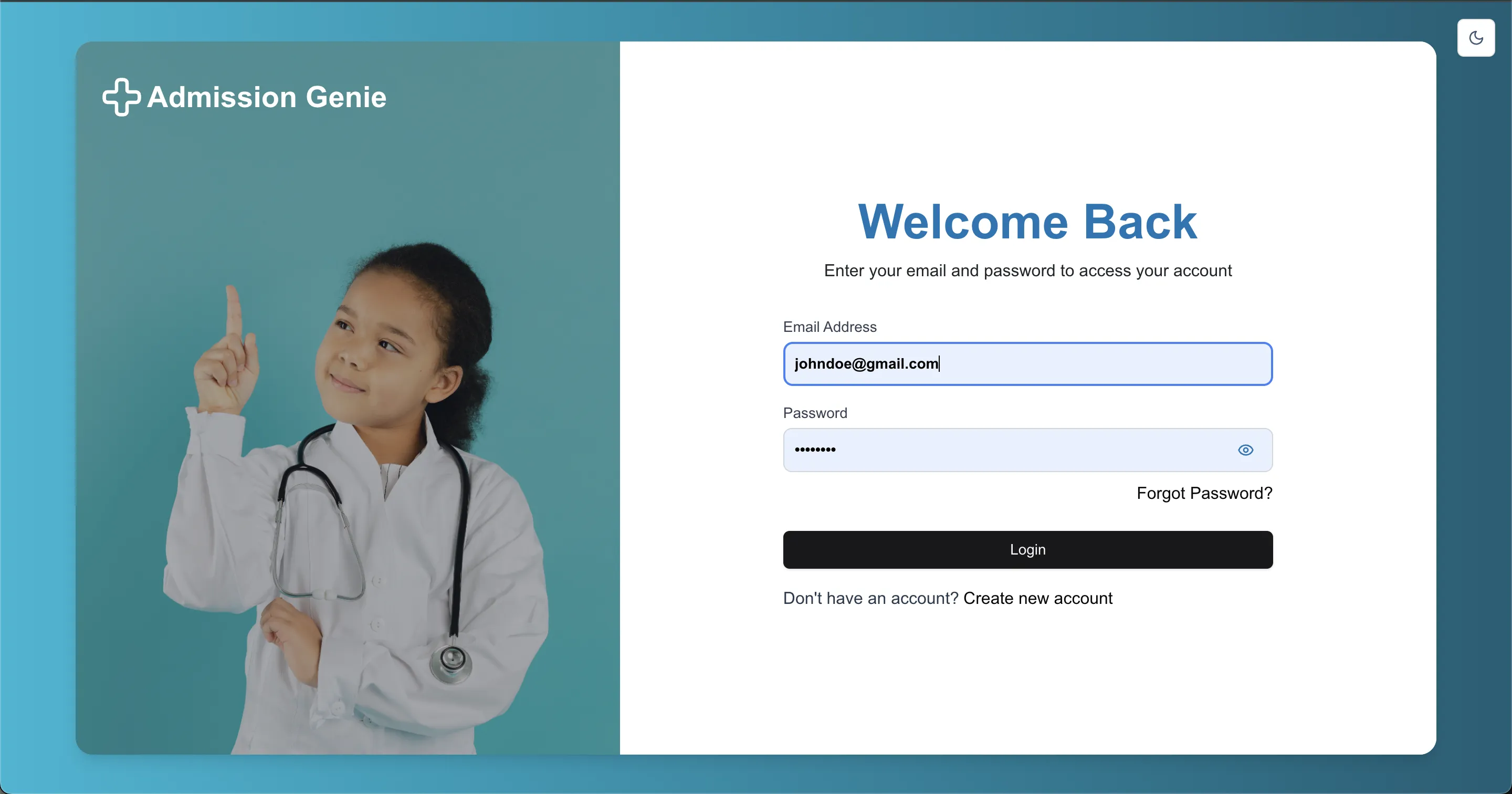 Admission Genie Medical Platform
