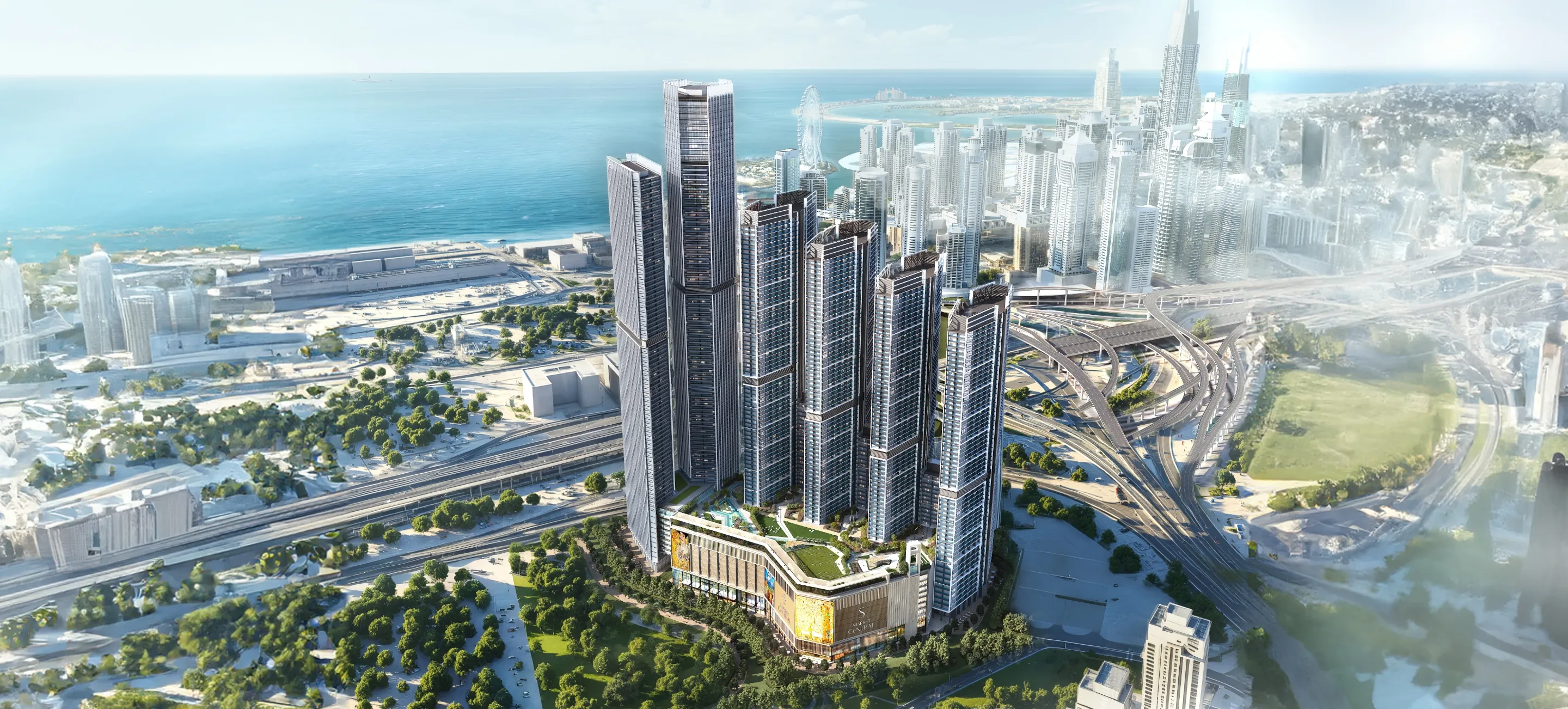 Sobha City towers facade