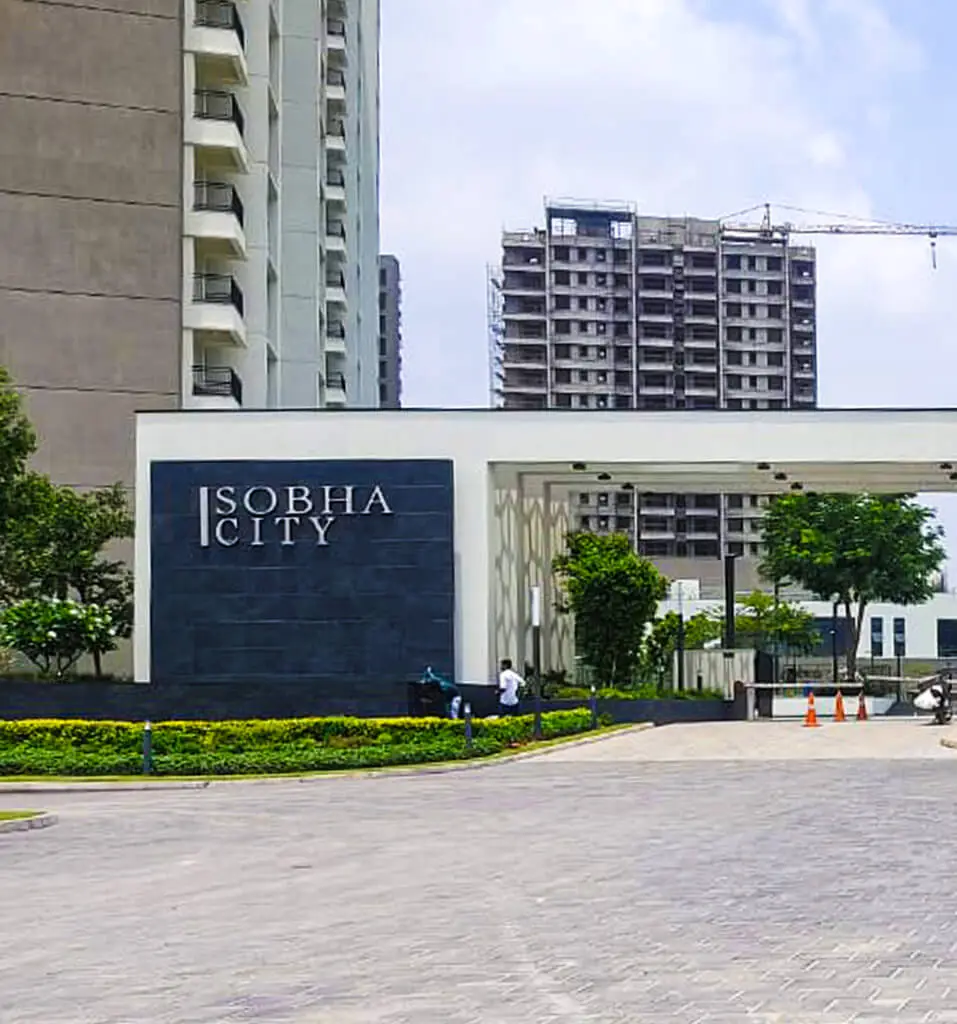 Sobha City tower facade