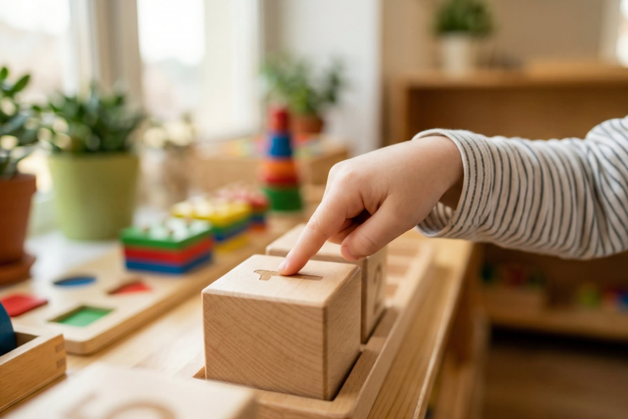 A crisp, modern lifestyle shot of a brightly lit elevator button panel. A person's finger is pressing the button for the 1st floor (labeled '1'). This visualizes the 'pure number' rule where '一' retains its original flat 1st tone.