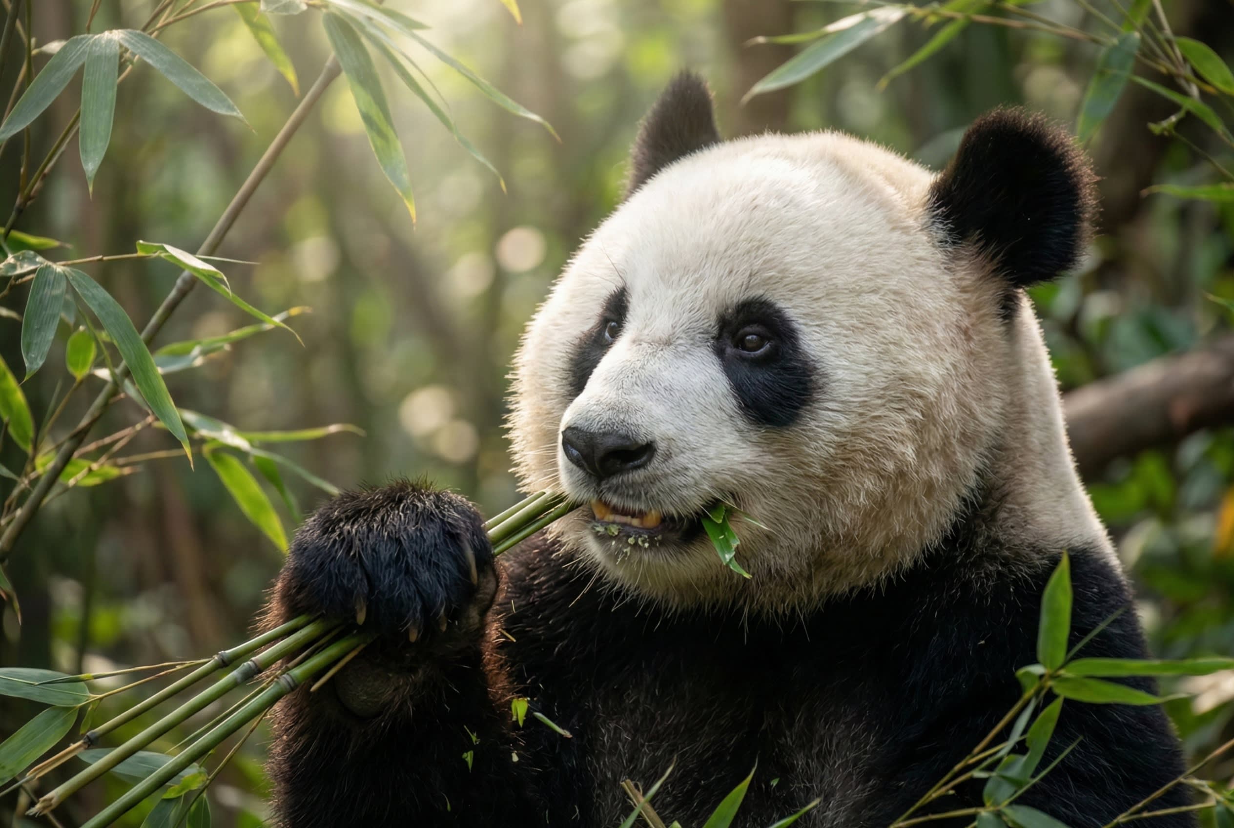 Pandas in Chengdu Forest
