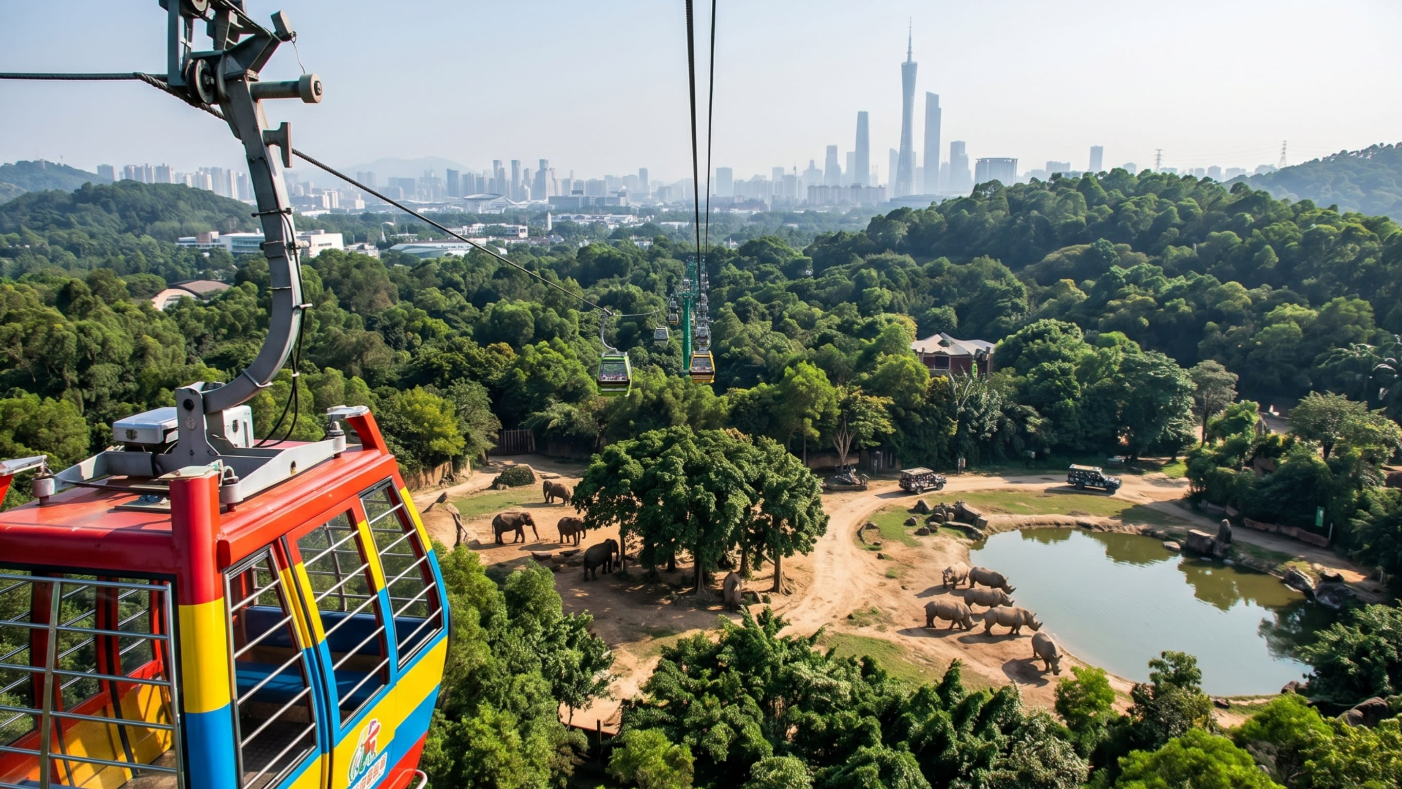 Image 2 - The breathtaking aerial perspective from the safari cable car