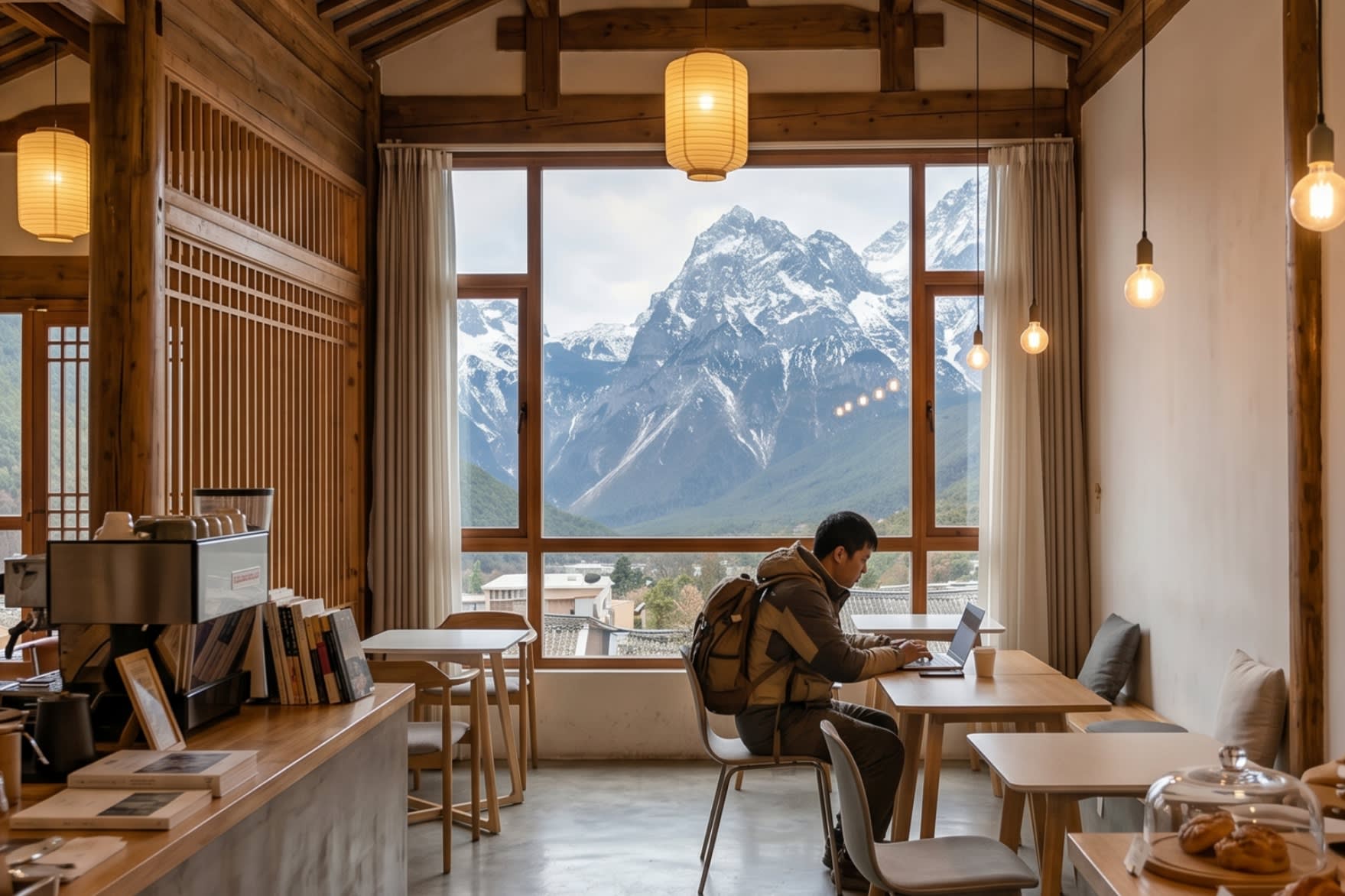 Image 2 - Working with a front-row seat to the Jade Dragon Snow Mountain in Baisha