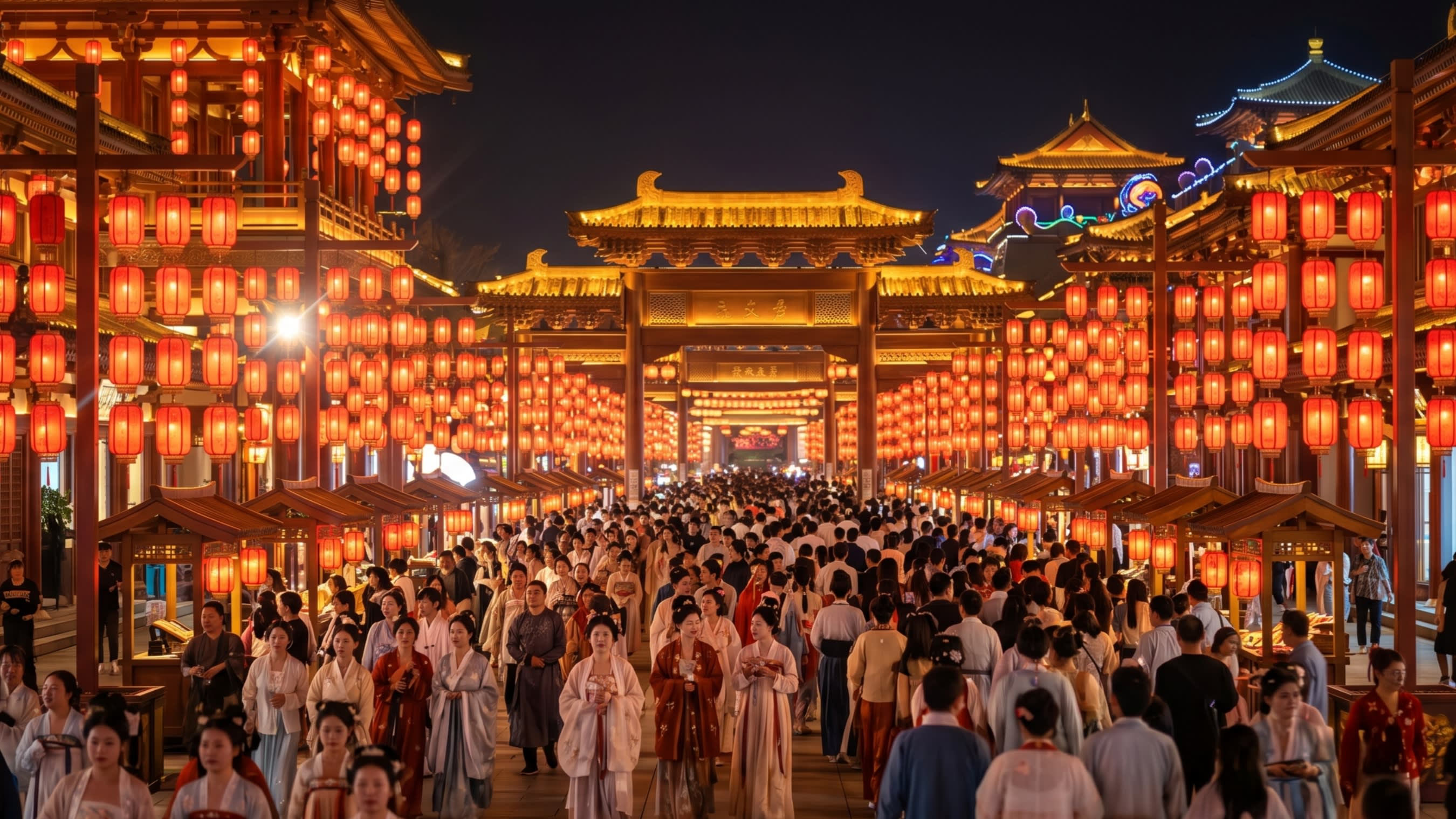 Hero Image - The golden glow of Xi'an's Great Tang All Day Mall