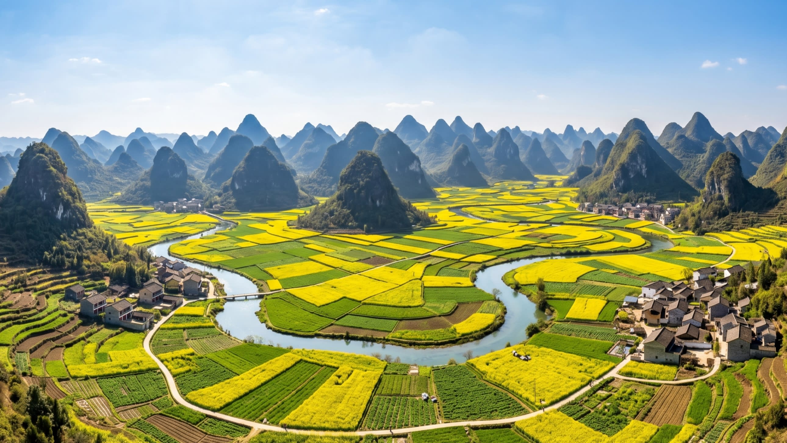 Image 3 - The dramatic cone-shaped peaks overlooking the Eight Trigrams Field